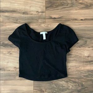 black crop top